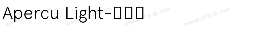 Apercu Light字体转换